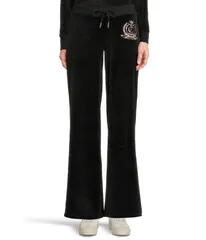 ジューシークチュール レディース ボトムス カジュアルパンツ ワイドレッグ トラックパンツ Juicy Couture Heritage Wide Leg Track Pants Liquoriceのサムネイル