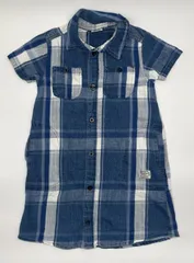 【新入荷!!】☆セット割対応☆ ブリーズ キッズ シャツワンピース チェック 120cm （2429）