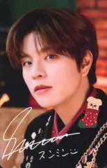 【中古】コレクションカード(男性) Stray Kids/Seungmin(スンミン)/印刷サイン入り/「Xmas POPUP STORE 2023 OFFICIAL GOODS」JYP JAPAN ONLINE STORE10000円以上購入者特典フォトカー