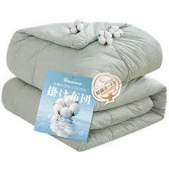 【数量限定】オールシーズン 肌掛け布団 洗える掛ふとん 高密度天竺編み 温度調整中わた キルト布団 綿100％ 軽量 抗菌防臭 光触媒 防ダニ ふんわり シングル 柔らかい 吸湿速乾 通気性 ムレにくい 掛け布団 春 秋 夏 冬 年中使える Housecove