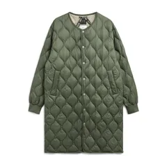 新品 [タイオン] ユニセックス ミリタリーオーバーサイズクルーネックロングダウンジャケット 104LSBPML-1-LO