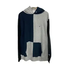 メンズXL オススメ/Champion コットン バイカラー フーディー