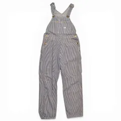 LEE リー LM7254 定番 デニム オーバーオール ワーク仕様 ヒッコリー オーバーオールパンツ サイズS メンズ LM7254