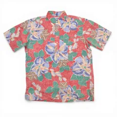 reyn spooner レインスプーナー ビキニタグ アロハシャツ プルオーバー 半袖 サイズS メンズ レッド