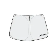 【人気商品】遮熱 遮光 日除け 暑さ対策 uvカット さんしぇーど 紫外線遮蔽 フロント 車 折り畳み式 サンシェード 車種専用設計 収納ポーチ付き 2017年10月~ 取付簡単 50系 LS 保護パーツ レクサス