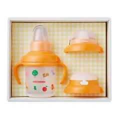 新品 【 ミキハウス 】 マグセット ベビーマグ トレーニングマグ ストローマグ 200ml 日本製 男の子 女の子 ベビー キッズ 赤ちゃん 子供用 46-7127-829 白