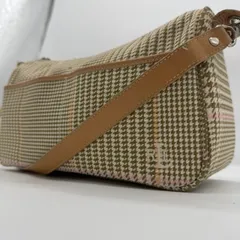 ローレンラルフローレン ショルダーバッグ 千鳥格子 ベージュ チェック柄 斜め掛け