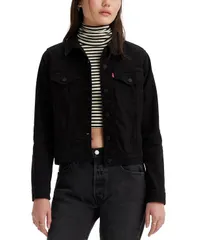 リーバイス レディース アウター ジャケット・ブルゾン コットン デニム ジャケット Levis Womens Original Cotton Denim Trucker Jacket XS4X Blのサムネイル