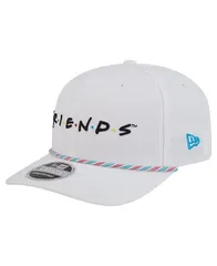 ニューエラ メンズ アクセサリー 帽子 New Era Mens White Friends Rope 9SEVENTY StretchSnap Adjustable Hat White ホワイト