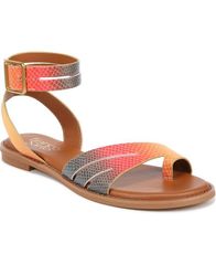 フランコサルト レディース シューズ サンダル アンクル Franco Sarto Womens Greene Toe Loop Ankle Strap Sandals Rainbow Snake P