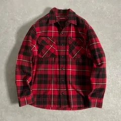 HideandSeek フラップポケット チェック オープンカラーシャツ ネルシャツ ハイドアンドシークのサムネイル