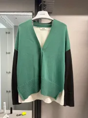 COS アシンメトリー COLOR ブロック カーディガン