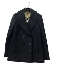 バーバリーロンドン ピーコート ダブルブレスト 裏地バーバリーチェック ミドル丈 レディース SIZE 38 (S) BURBERRY LONDON