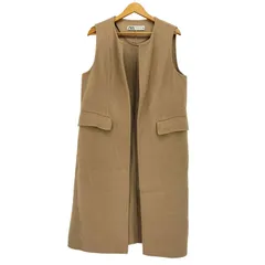 ザラ ZARA ウールブレンドロングジレ レディース  M-L