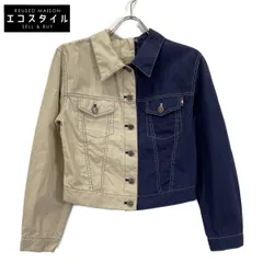 MOSCHINO モスキーノ 00s ﾓｽｷｰﾉｼﾞｰﾝｽﾞ 124-5　ｱｼﾝﾒﾄﾘｰ ﾃﾞｻﾞｲﾝ ﾃﾞﾆﾑｼﾞｬｹｯﾄ 124のサムネイル