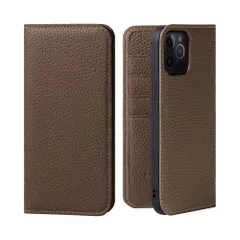 新品 HANATORA for iPhone 14ProMax ケース 手帳型 本革 スマホケース スマホ スタンド コードホルダー 付き シュリンクカーフレザー マグネットなし トープ PH-14ProMax-Taupe ギフト 誕生日 女性 男性 彼女 お