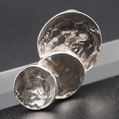 S424 ヴィンテージ SILVER刻印 ピンブローチ デザイン シルバー ラペルピン