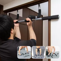 懸垂 バー ドア 筋トレ 自宅トレーニング トレーニング器具 アイアンジム ドアジム 懸垂器具 懸垂器 懸垂棒 懸垂マシン | けんすい チニング 腹筋 背筋 フィットネス アシスト マシーンのサムネイル
