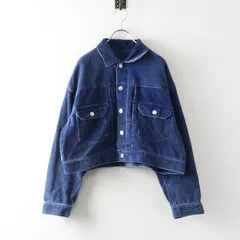 2025AW 定価4.1万 イエナ ラブークル IENA LA BOUCLE インディゴコーデュロイブルゾン∥ブルー アウター ジャケット【2400014880458】