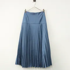 美品 定価36300円 アルアバイル allureville ハイウエストプリーツスカート 2 スモーキーブルー┃ボトムス【2400014885972】のサムネイル
