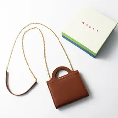 極美品 保管品 マルニ MARNI BILLFOLD W/CHAIN ビルフォールド チェーンウォレット コンパクト シガー(ブラウン)┃//【2400014841633】のサムネイル