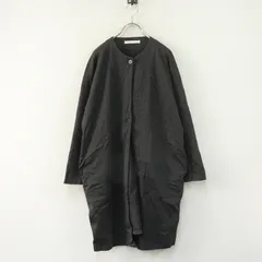 2024SS エヴァムエヴァ evam eva sweat robe スウェットローブ M＼チャコールグレー コットン 羽織り ワンピース【2400014886849】のサムネイル