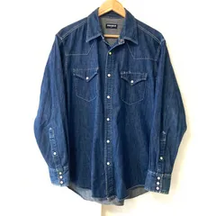 (^w^)b UNIQLO ユニクロ デニム シャツ ジャケット カバーオール スナップボタン ジージャン Gジャン コットン100% 3341-903 カジュアル 春 オーバーサイズ インディゴブルー メンズ サイズ L