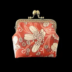 【No.319】着物リメイクポーチ、和風オリジナルポーチ(小)