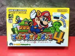 ●スーパーマリオアドバンス4　GBAソフト　ゲームボーイアドバンス　箱取扱説明書コースカード付き　Game Boy Advance　CIB　Japan Import　Authentic