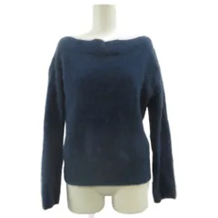 アンタイトル UNTITLED ニット セーター ウール 長袖 ボートネック 2 紺 ネイビー /XZ ■ECE003