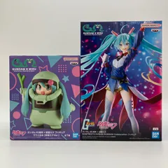 【未開封】初音ミク ガンダム 45周年 コラボ フィギュア 2種セット バンプレスト 1/144 EVOLVE-GUNDAM Collaboration ザクぐるみ 初音ミクVer. 機動戦士ガンダム 希少 レア まとめ売りF-12-1
