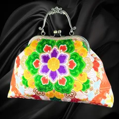 【No.825】着物リメイクバッグ、和風オリジナルバッグ、着物ショルダーバッグ