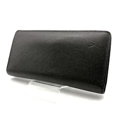 【 美品 】LOUIS VUITTON　ルイヴィトン　タイガ　ポルトフォイユブラザ　RFID　長財布　レザー　ブラック