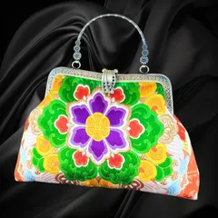 【No.831】着物リメイクバッグ、和風オリジナルバッグ、着物ショルダーバッグ