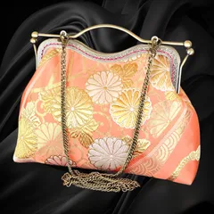 【No.835】着物リメイクバッグ、和風オリジナルバッグ、着物ショルダーバッグ