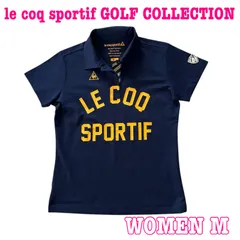le coq GOLF ルコックゴルフ 半袖 ロゴ刺繍  ワッペン 速乾性 ストレッチ ポロシャツ M
