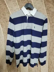 ポロ ラルフ ローレン ストライプ ラグビーシャツ (M クラシックフィット)