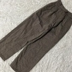 MEDEI9F パンツ ブラウン M シンプル ナチュラル 着回し オフィスのサムネイル