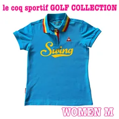 le coq GOLF ルコックゴルフ 半袖 ロゴ刺繍  速乾性 ストレッチ ポロシャツ M