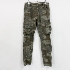 古着 used　Wrangler　ラングラー　カーゴパンツ　ジップフライ　迷彩　カモフラ　カーキ　30サイズ