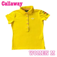 Callaway キャロウェイ 半袖 ロゴ刺繍 コットン混 ストレッチ ポロシャツ M