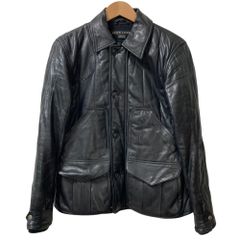 EMPORIO ARMANI archive レザーテーラードジャケット 46 - メルカリ