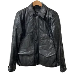 良品 RALPH LAUREN BLACK LABEL ラルフローレン ブラックレーベル ラムスキン レザージャケット サイズ8 ブラック メンズ 古着 中古 USEDのサムネイル