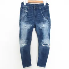 美品 DIESEL ディーゼル FAYZA-T ストレッチ ジョグジーンズ スキニー デニムパンツ サイズ23 インディゴ レディース 古着 中古 USED