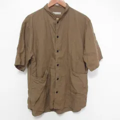 美品 CONFECT コンフェクト ネストローブ リネン 半袖 カバーシャツ 02212-0082 サイズ4 カーキ メンズ 古着 中古 USEDのサムネイル