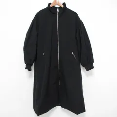 美品 Spick and Span スピックアンドスパン 中綿袖ボリュームコート サイズ38 ブラック レディース 古着 中古 USED