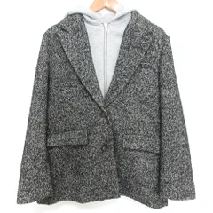 良品 24AW Mila Owen ミラオーウェン フードドッキングシングルブレストジャケット 09WFJ244034 サイズ0 ブラック レディース 古着 中古 USEDのサムネイル