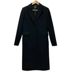 良品 Theory セオリー カシミヤブレンド ウール ロング チェスターコート P ブラック レディース 古着 中古 USED