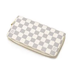 [中古] LOUIS VUITTON ルイヴィトンジッピーウォレットアイボリーダミエ アズールAB