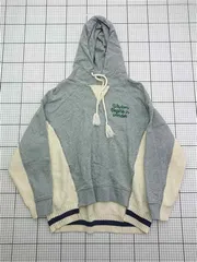 ◇ ⊇ キューブシュガー CUBE SUGAR 異素材切替パーカー グレー系×アイボリー系 レディース M E  【1603230013568】のサムネイル